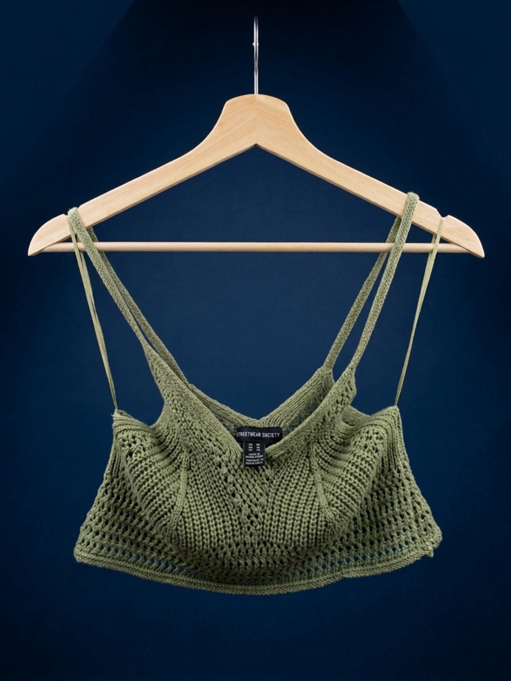 Streetwear Society Olive Crochet Bralette